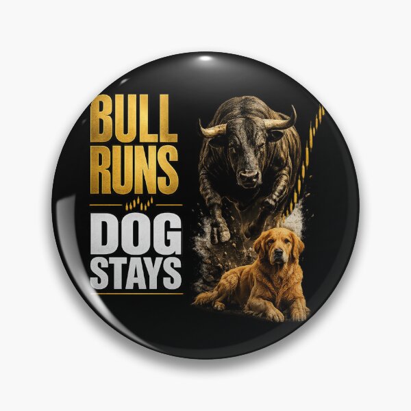 Item preview, Bull Runs Dog Stays | Funny Trading Dog Shirt designed and sold by PipForgeStudio .