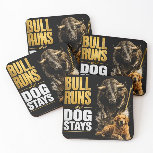 Item preview, Bull Runs Dog Stays | Funny Trading Dog Shirt designed and sold by PipForgeStudio .