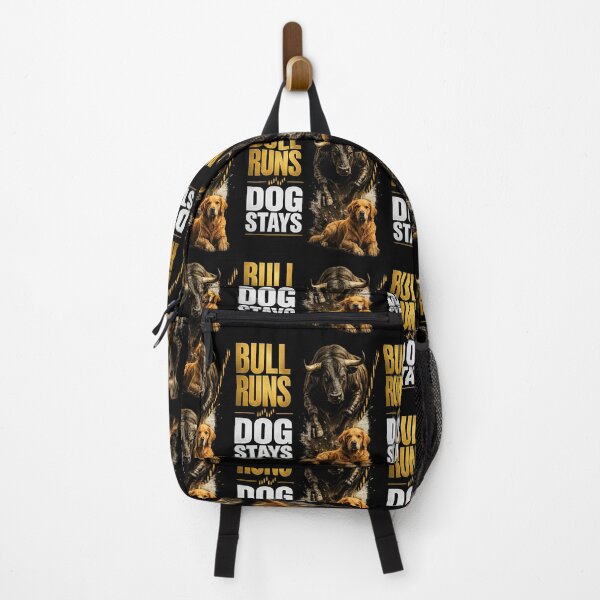 Item preview, Bull Runs Dog Stays | Funny Trading Dog Shirt designed and sold by PipForgeStudio .