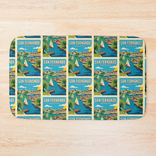Item preview, San Fernando Buenos Aires Argentina Vintage Travel Poster designed and sold by TravelersGems.