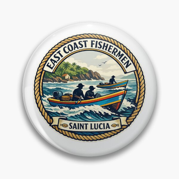 Item preview, Hazy East Coast Fishing Boats ST LUCIA designed and sold by scicilysimonee.
