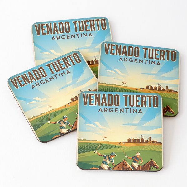 Item preview, Venado Tuerto Santa Fe Argentina Vintage Travel Poster designed and sold by TravelersGems.