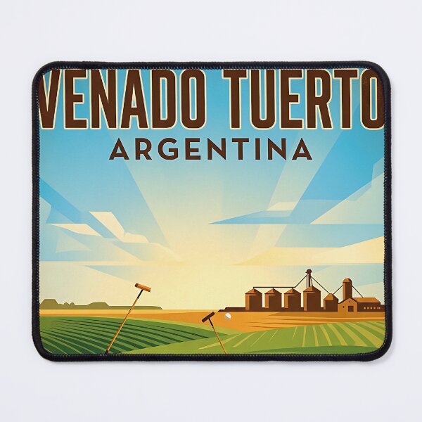 Item preview, Venado Tuerto Santa Fe Argentina Vintage Travel Poster designed and sold by TravelersGems.
