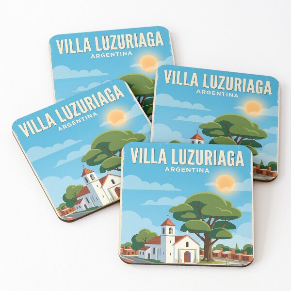 Item preview, Villa Luzuriaga Buenos Aires Argentina Vintage Travel Poster designed and sold by TravelersGems.
