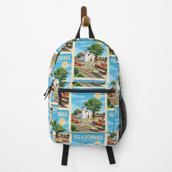 Item preview, Villa Luzuriaga Buenos Aires Argentina Vintage Travel Poster designed and sold by TravelersGems.