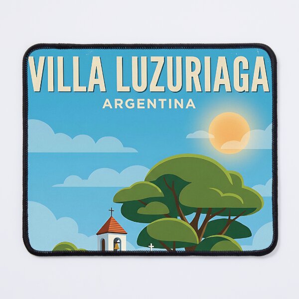Item preview, Villa Luzuriaga Buenos Aires Argentina Vintage Travel Poster designed and sold by TravelersGems.