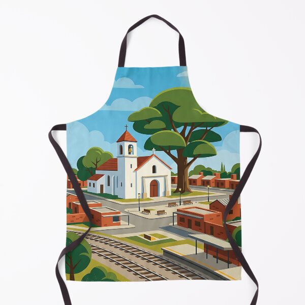 Item preview, Villa Luzuriaga Buenos Aires Argentina Vintage Travel Poster designed and sold by TravelersGems.