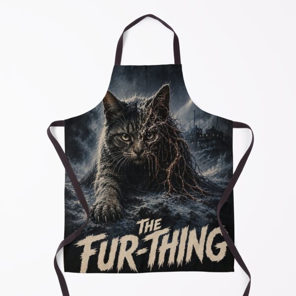 Item preview, The Fur-Thing Horror Cat Parody Poster | Creepy Cat Monster | Vintage Sci-Fi Horror Art designed and sold by NostasStuff.