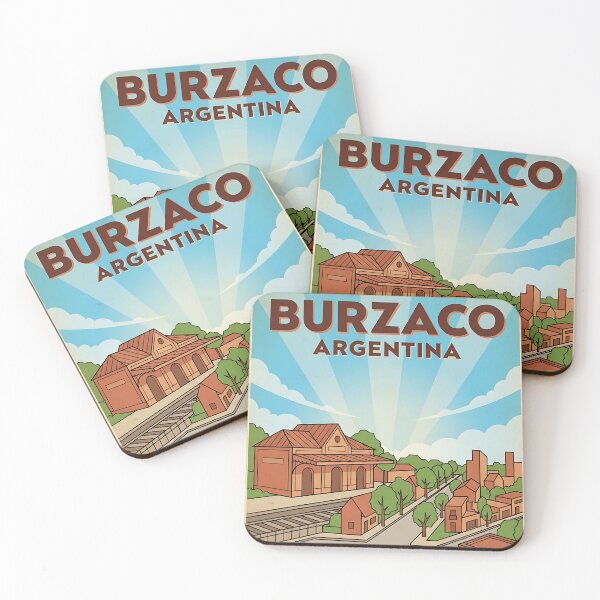 Item preview, Burzaco Buenos Aires Argentina Vintage Travel Poster designed and sold by TravelersGems.