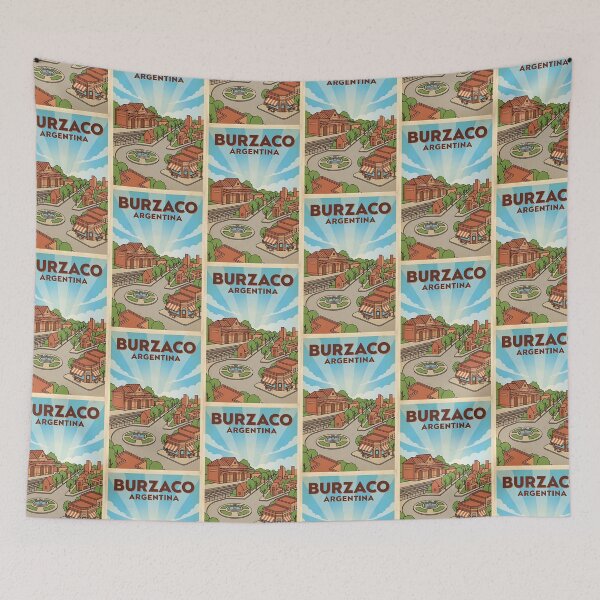 Item preview, Burzaco Buenos Aires Argentina Vintage Travel Poster designed and sold by TravelersGems.