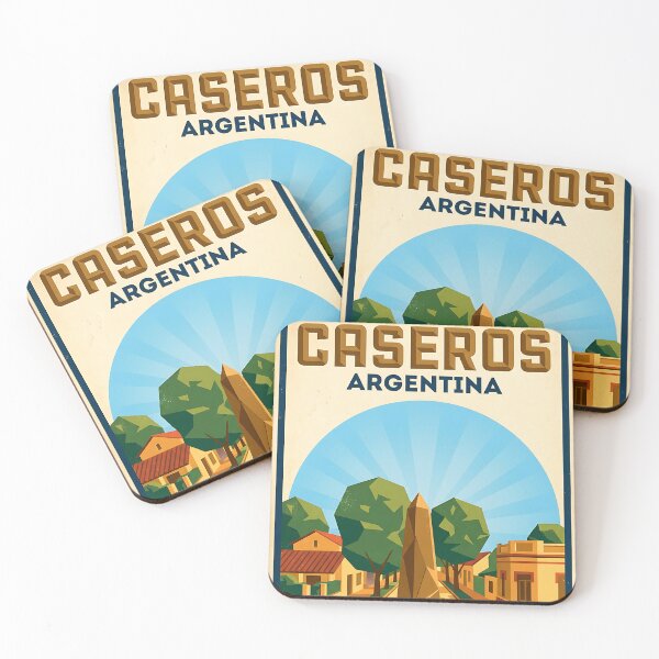 Item preview, Caseros Buenos Aires Argentina Vintage Travel Poster designed and sold by TravelersGems.