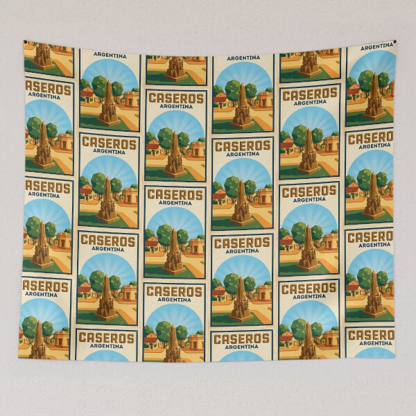 Item preview, Cartel de viaje vintage de Caseros Buenos Aires Argentina designed and sold by TravelersGems.
