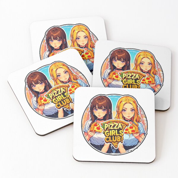 Item preview, Motivational Anime Food Quote PIZZA GIRLS CLUB! designed and sold by Giulivo Store Graphic.