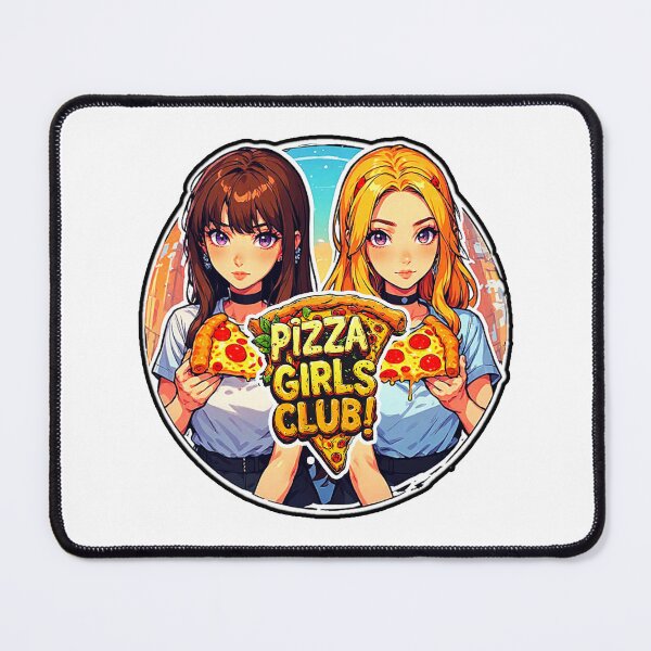 Item preview, Motivational Anime Food Quote PIZZA GIRLS CLUB! designed and sold by Giulivo Store Graphic.