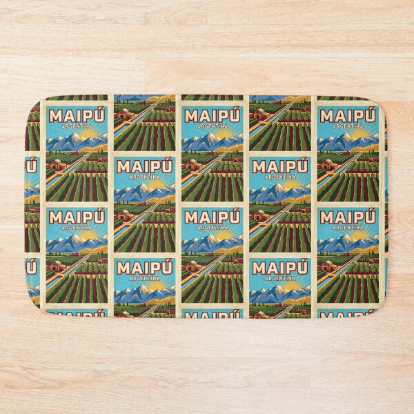 Item preview, Maipú Mendoza Argentina Vintage Travel Poster designed and sold by TravelersGems.
