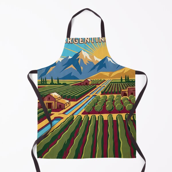 Item preview, Maipú Mendoza Argentina Vintage Travel Poster designed and sold by TravelersGems.