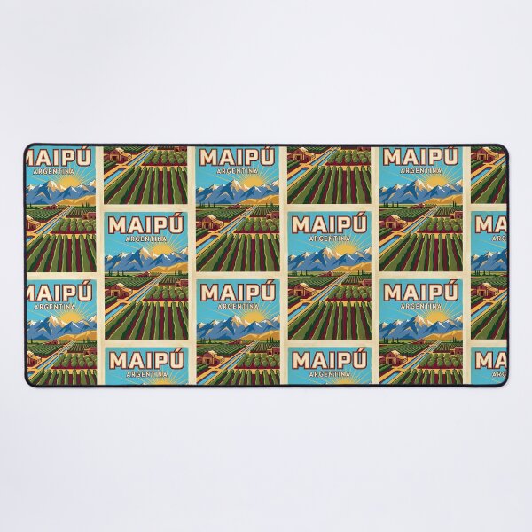 Item preview, Maipú Mendoza Argentina Vintage Travel Poster designed and sold by TravelersGems.