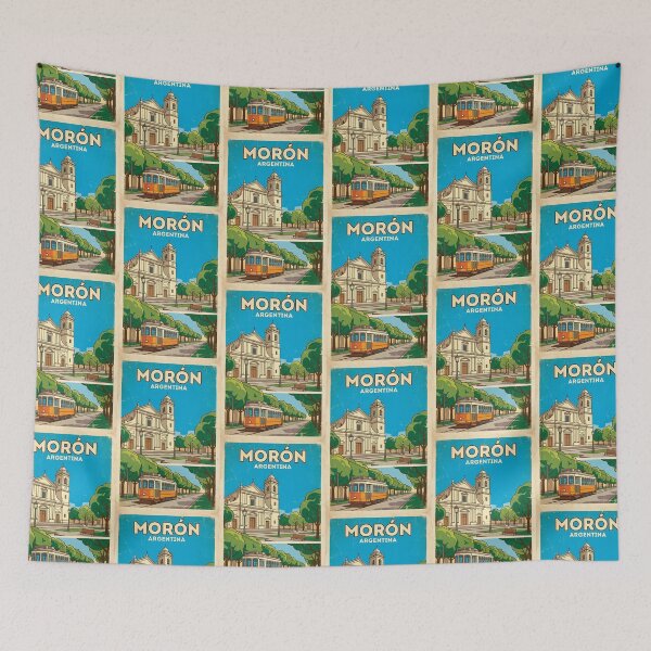 Item preview, Morón Buenos Aires Argentina Vintage Travel Poster designed and sold by TravelersGems.