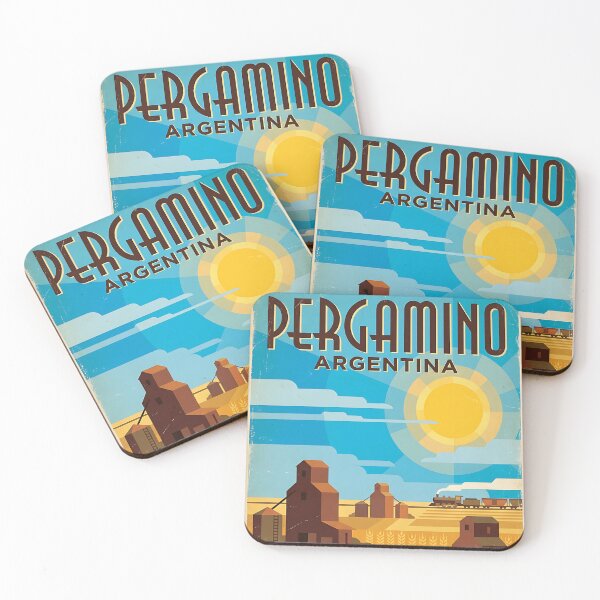 Item preview, Pergamino Buenos Aires Argentina Vintage Travel Poster designed and sold by TravelersGems.