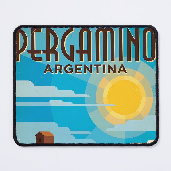 Item preview, Pergamino Buenos Aires Argentina Vintage Travel Poster designed and sold by TravelersGems.
