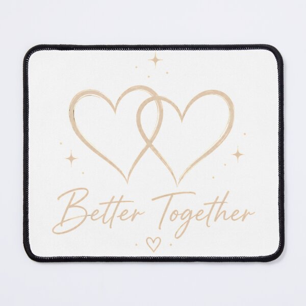 Item preview, Better Together | Minimalist Friendship Hearts T-Shirt designed and sold by CalmMandala.