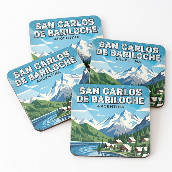 Item preview, San Carlos de Bariloche Río Negro Argentina Vintage Travel Poster designed and sold by TravelersGems.