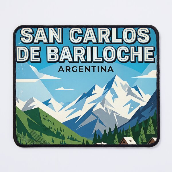 Item preview, San Carlos de Bariloche Río Negro Argentina Vintage Travel Poster designed and sold by TravelersGems.