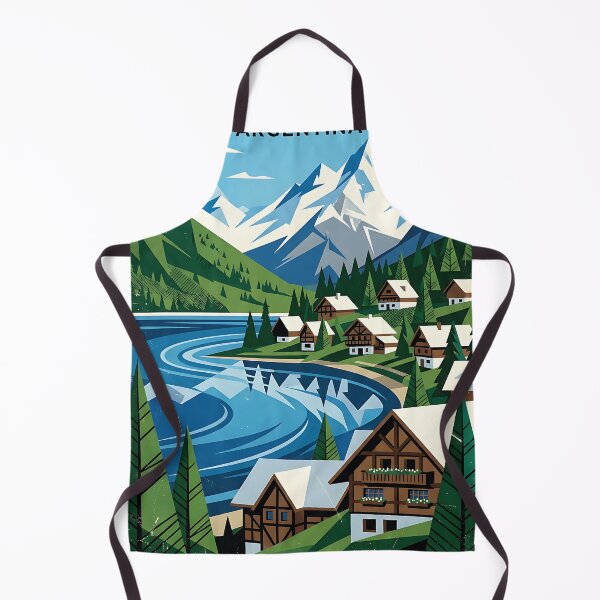 Item preview, San Carlos de Bariloche Río Negro Argentina Vintage Travel Poster designed and sold by TravelersGems.