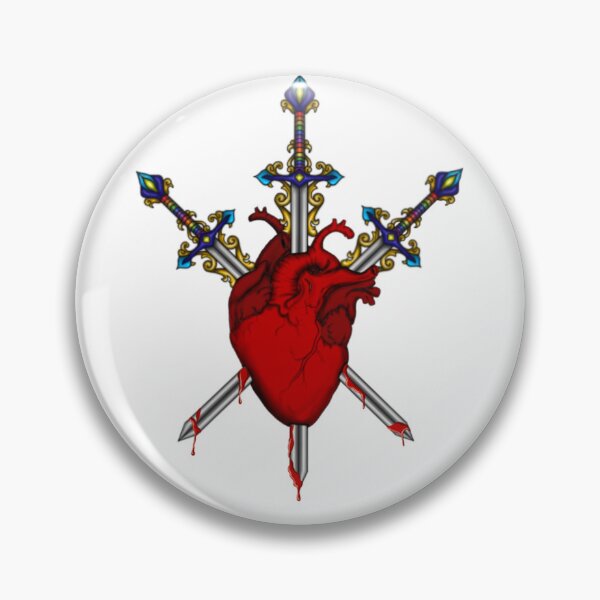 Item preview, Swords stabbing bleeding heart designed and sold by Ipsos Malafaya.