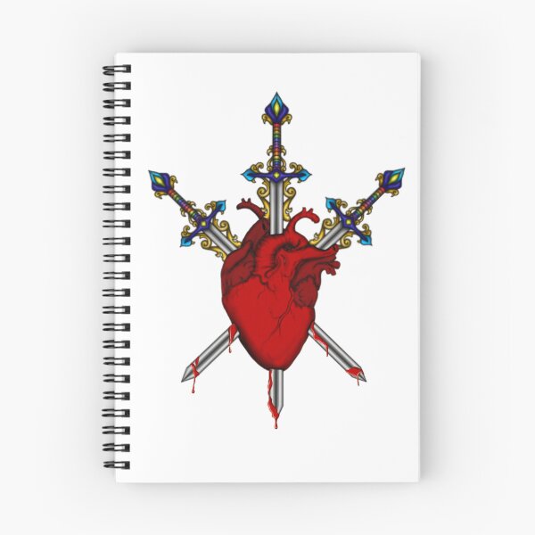 Item preview, Swords stabbing bleeding heart designed and sold by Ipsos Malafaya.