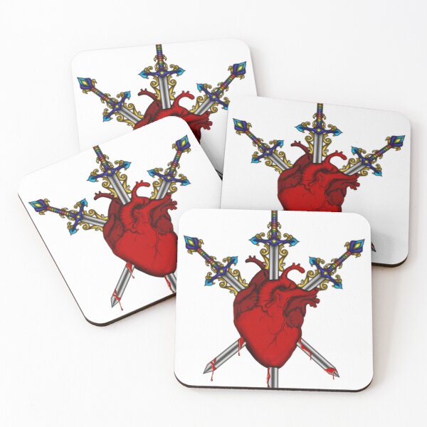 Item preview, Swords stabbing bleeding heart designed and sold by Ipsos Malafaya.