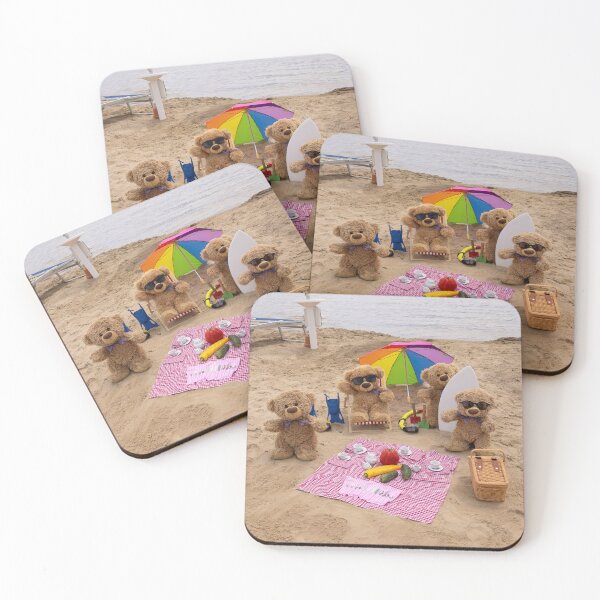 Item preview, Travelling Teddy with beach at a picnic designed and sold by TravelTeddy.