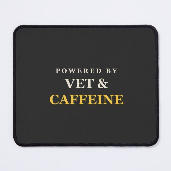 Item preview, Powered By Vet & Caffeine - Veterinarian designed and sold by RetroThreadWorks.