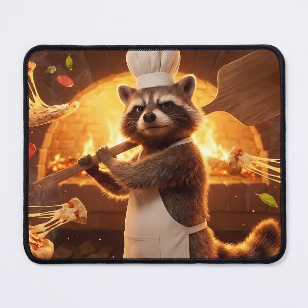 Item preview, Raccoon Pizza Chef designed and sold by zakvisuals.