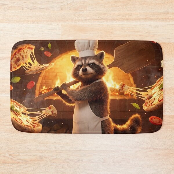 Item preview, Raccoon Pizza Chef designed and sold by zakvisuals.