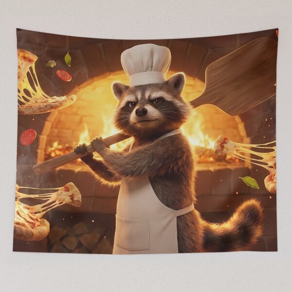 Item preview, Raccoon Pizza Chef designed and sold by zakvisuals.