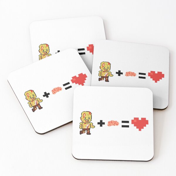 Item preview, Zombie + Brains = Love designed and sold by gkillerb.