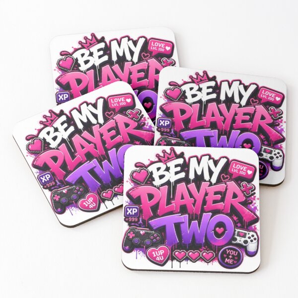 Item preview, BE MY PLAYER TWO Graffiti Sticker | Cute Gamer Couple Aesthetic | Gaming Love Vinyl Decal | Valentine Gift for Gamers designed and sold by Stylestickers55.
