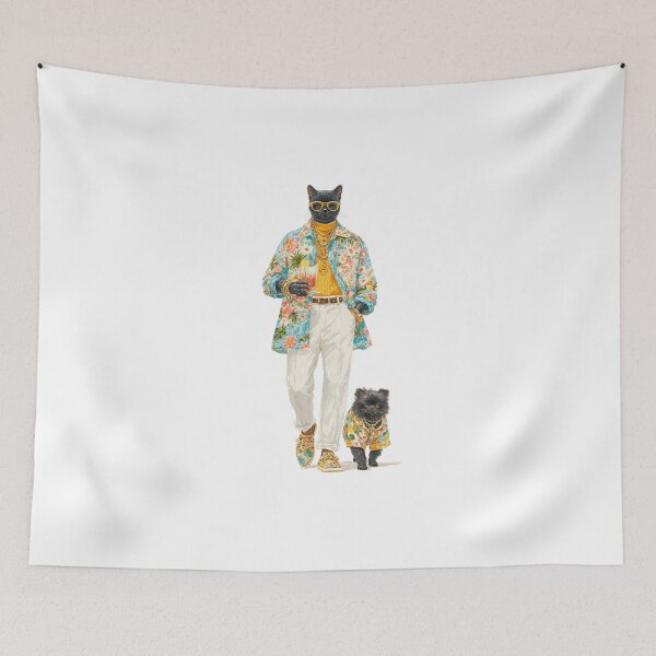 Item preview, Tropical Cat in Designer Look designed and sold by filou designs.