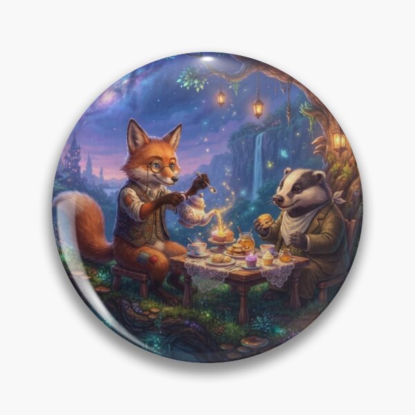Item preview, Magical Forest Tea Party – Fox and Badger designed and sold by ANNART1602.
