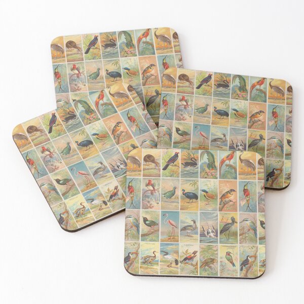 Item preview, Birds of the tropics cigarette cards pattern designed and sold by WallyMcCloud.