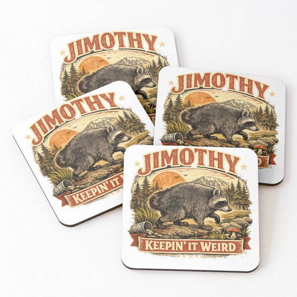 Item preview, Jimothy Keepin' It Weird Retro Raccoon designed and sold by AntonioJ8.
