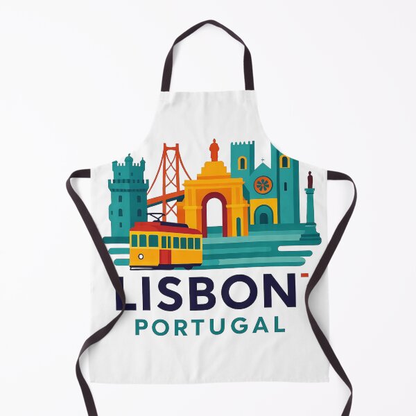 Item preview, Lisbon Portugal Travel Souvenir - Belem Tower & 25 de Abril Bridge Art designed and sold by OzzFrequency.