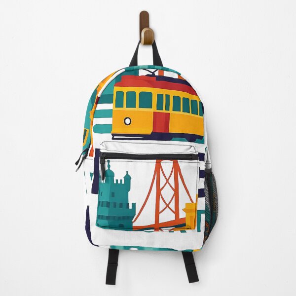 Item preview, Lisbon Portugal Travel Souvenir - Belem Tower & 25 de Abril Bridge Art designed and sold by OzzFrequency.