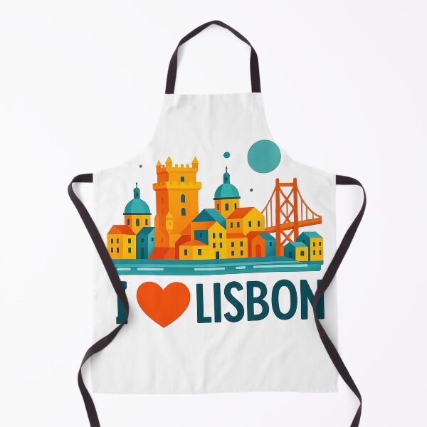 Item preview, Lisbon Portugal Travel Souvenir - Belem Tower & 25 de Abril Bridge Art designed and sold by OzzFrequency.