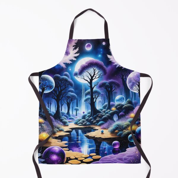 Item preview, Purple Night Time Moonlit Surreal Forest designed and sold by RelinCreates.