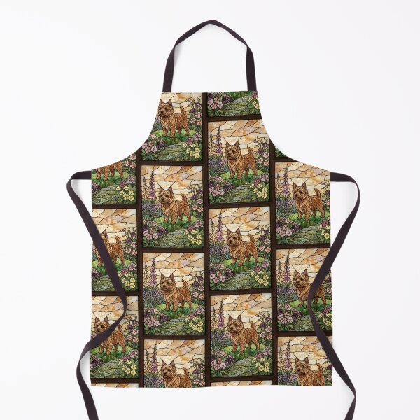 Item preview, Norwich Terrier Stained Glass Art - Foxgloves & Lavender designed and sold by pinkal.