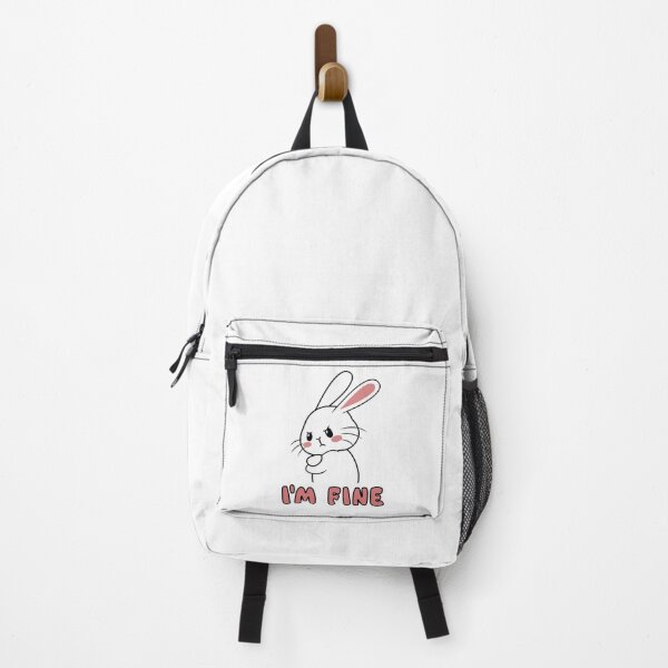 Item preview, I'm fine - grumpy bunny, funny & cute designed and sold by tentihandmade.
