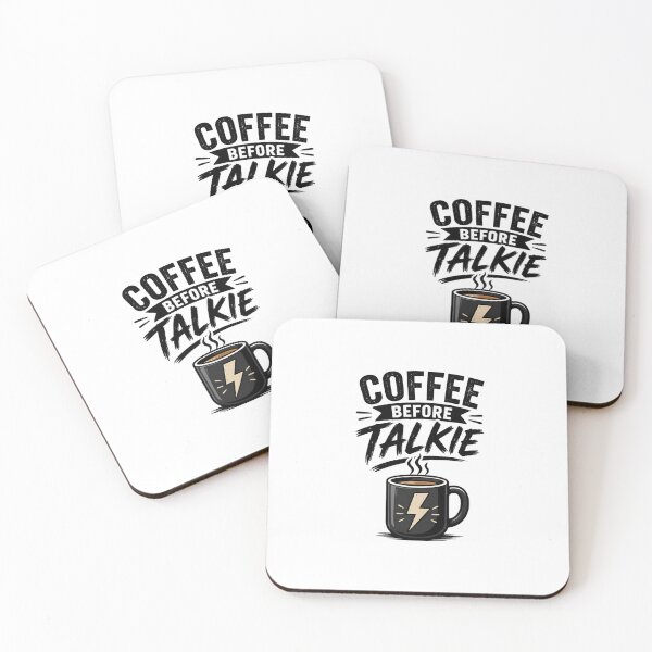 Item preview, COFFEE BEFORE TALKIE designed and sold by DailyQuestPrint.