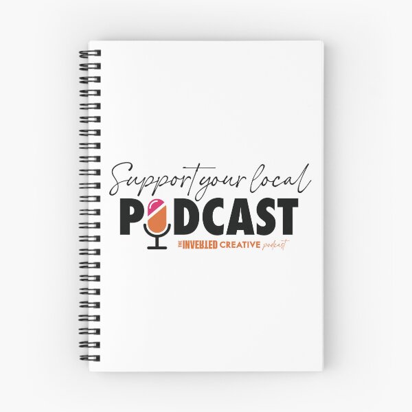 Item preview, Support Your Local Podcast Black designed and sold by Inverted Creative.